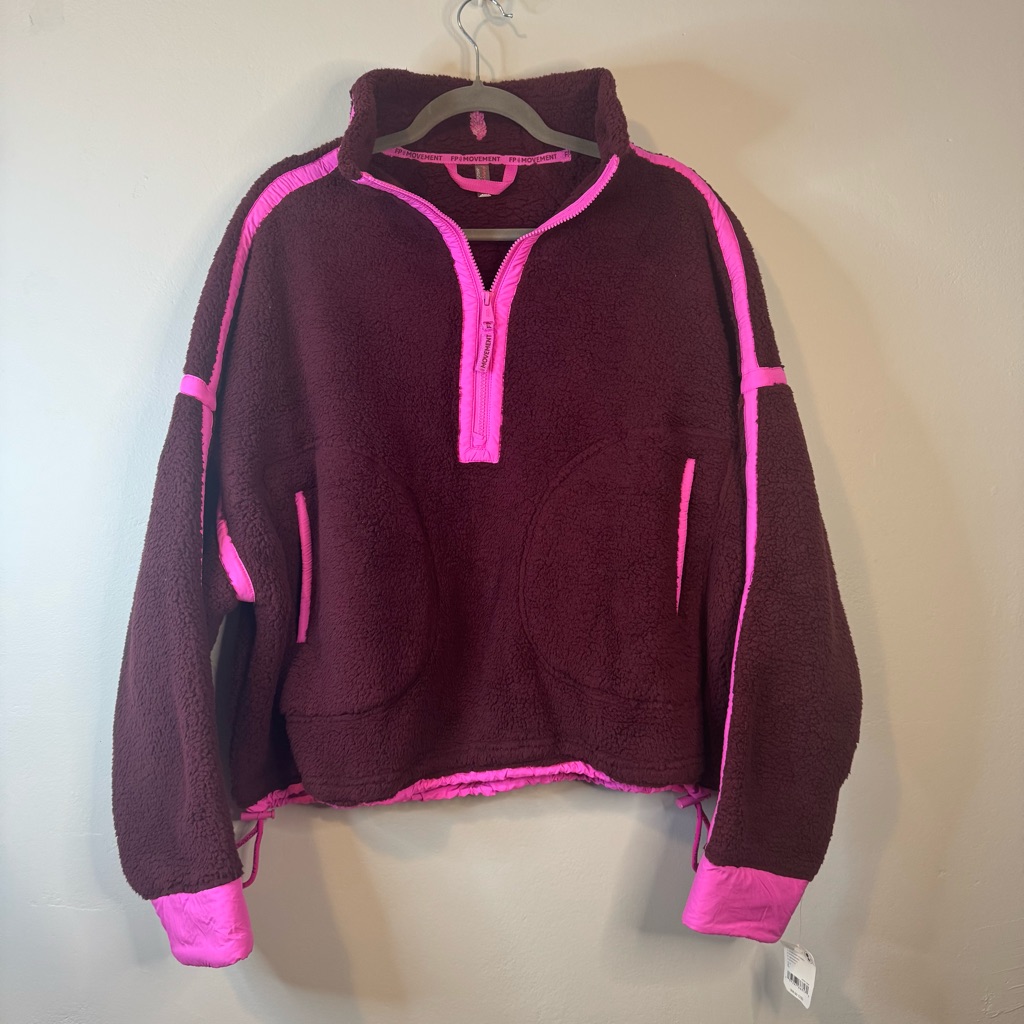 Fp Movement Mountain High Half Zip Fleece Pullover - Nwt - Size Large